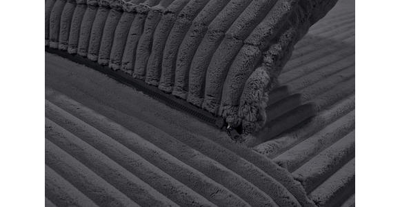 SCHLAFSOFA Cord Schwarz Rückenkissen, Armlehnenkissen, Bettkasten, Schlaffunktion, Rücken echt, Liegefläche im Originalstoff  - Schwarz, KONVENTIONELL, Kunststoff/Textil (211/96/105cm) - Carryhome