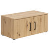 AUFSATZSCHRANK 80/35/40 cm   - Schwarz/Eiche Artisan, MODERN, Holzwerkstoff/Kunststoff (80/35/40cm)