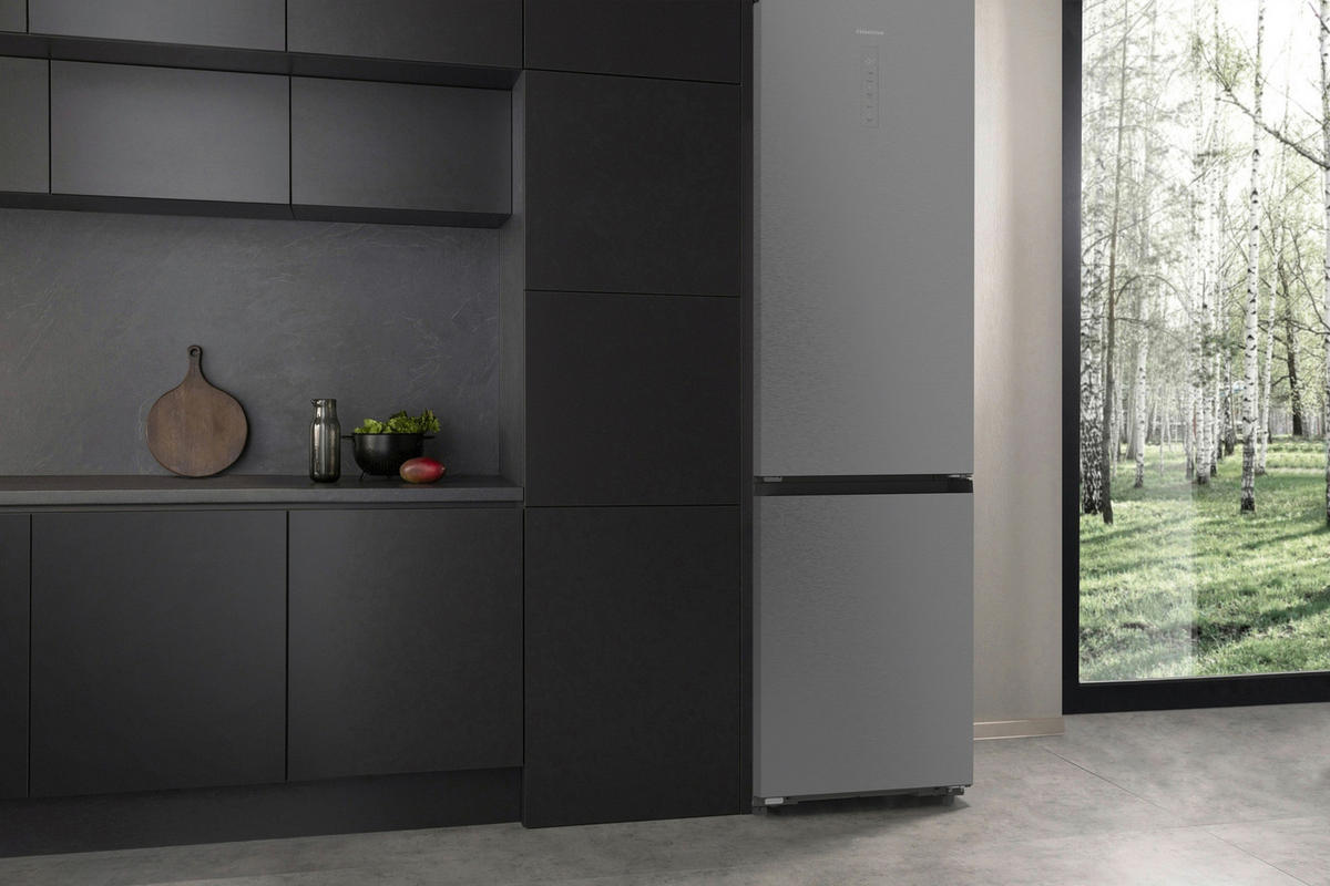 KÜHL-GEFRIER-KOMBINATION 59,5/203/65,8 cm RB5P410SACA  - Edelstahlfarben, Trend (59,5/203/65,8cm) - Hisense