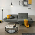 ECKSOFA  in Teddystoff Grau  280/170-195 cm  - Schwarz/Grau, Design, Textil/Metall (280/170-195cm) - Dieter Knoll