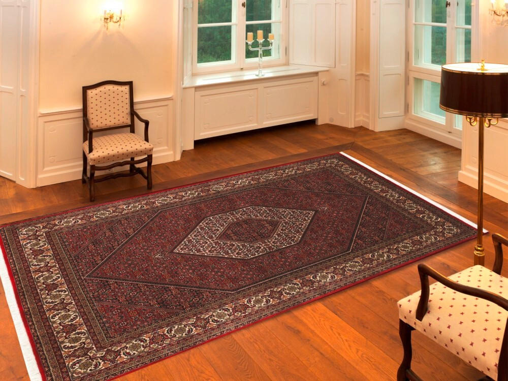 ORIENTTEPPICH 80/200 cm Kamaro Bidjar  - Rot/Creme, Basics, Textil (80/200cm) - Cazaris