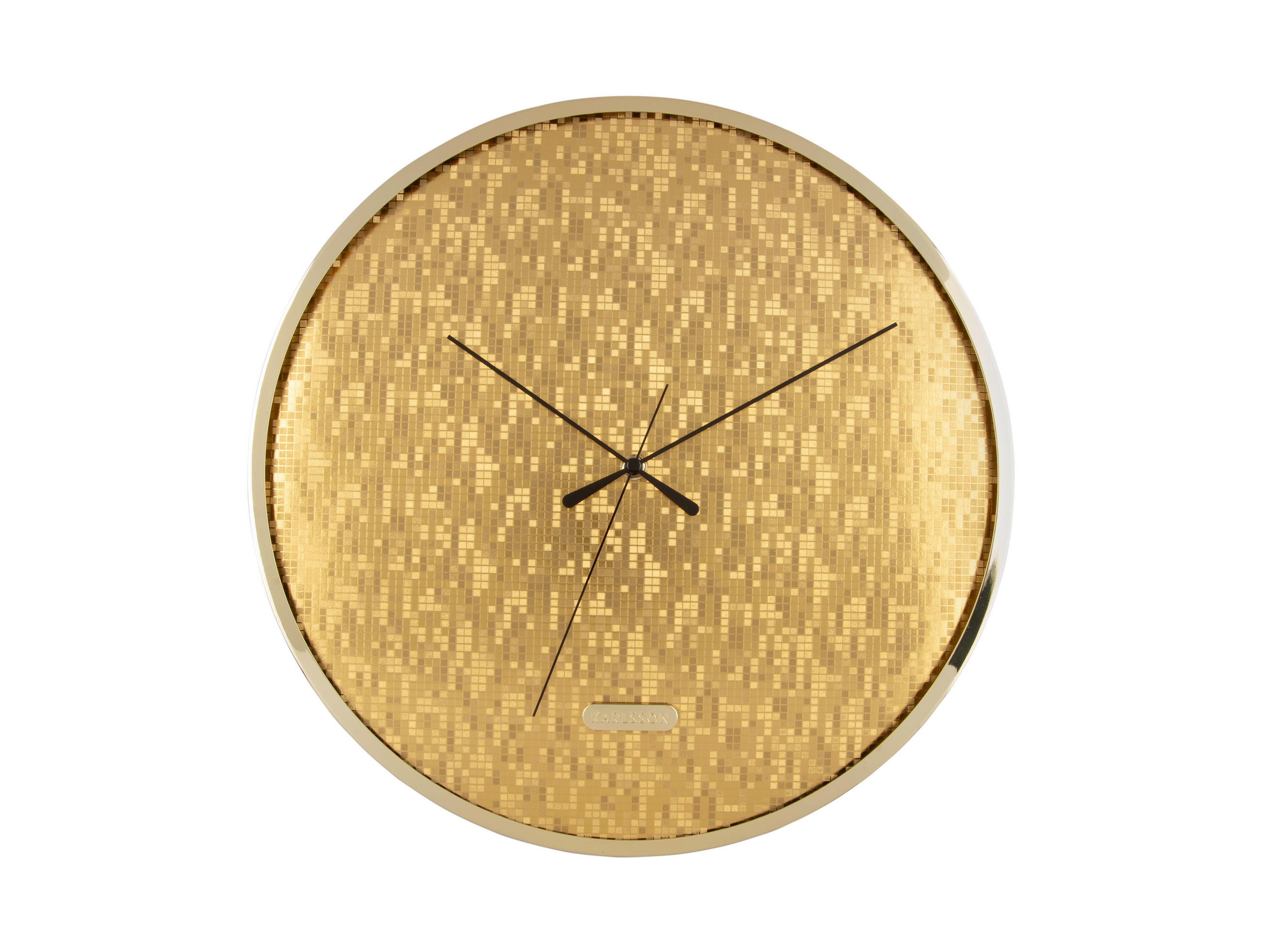 WANDUHR 40/40/4.5 cm   - Goldfarben, KONVENTIONELL, Metall (40/40/4.5cm) - Karlsson
