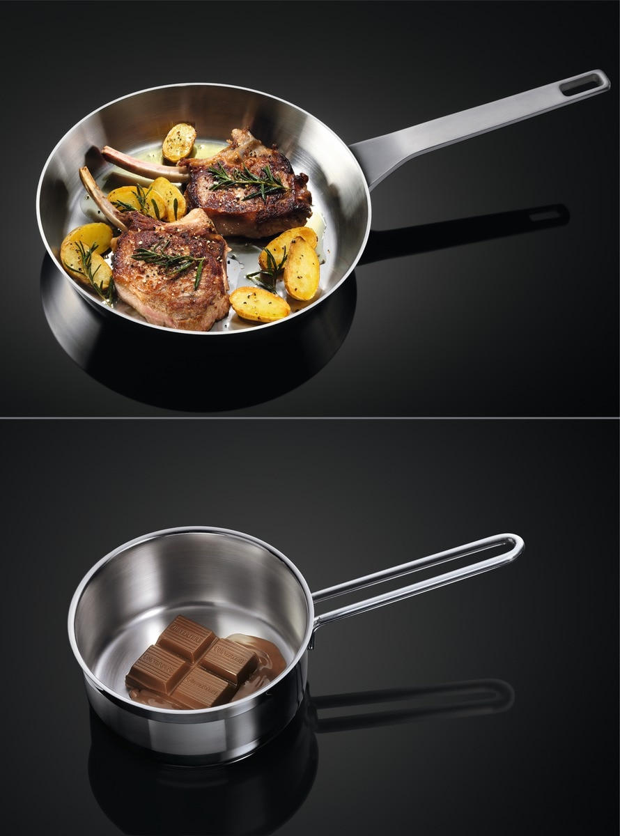 GLASKERAMIKKOCHFELD HK634060XB  - Edelstahlfarben/Schwarz, Basics, Glas/Metall (57,6/51,6cm) - AEG