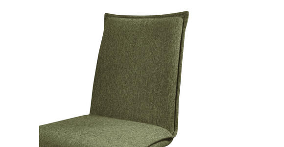 STUHL Webstoff Schwarz, Olivgrün Buche massiv - Schwarz/Olivgrün, Basics, Holz/Textil (46/91/61cm) - Carryhome