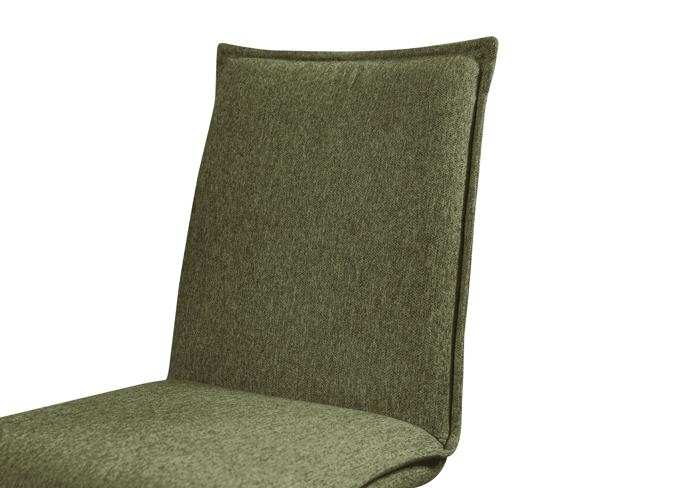 STUHL Webstoff Schwarz, Olivgrün Buche massiv  - Schwarz/Olivgrün, Basics, Holz/Textil (46/91/61cm) - Carryhome