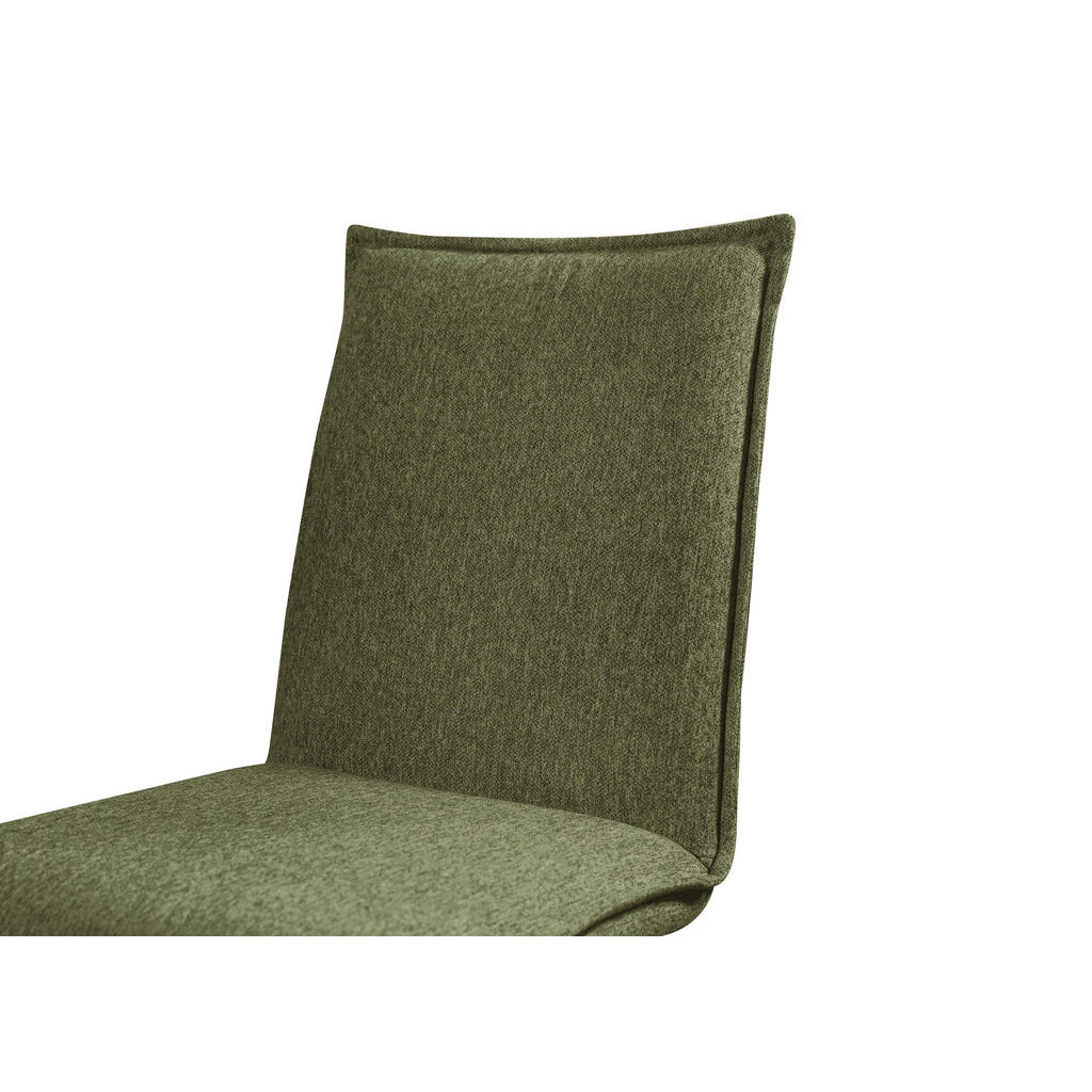 Thumbnail - Carryhome Stuhl, Olivgrün, Schwarz, Textil, Metall, Holz, Buche, massiv, eckig, konisch, 46x91x61 cm, Sitzfläche 180° dr...