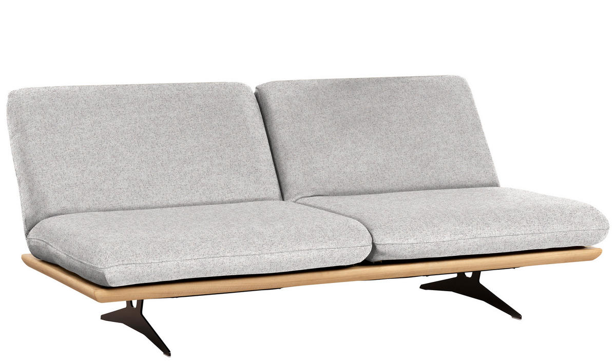 SCHLAFSOFA in Grau  - Schwarz/Grau, Design, Holz/Textil (204/92/90cm) - Dieter Knoll