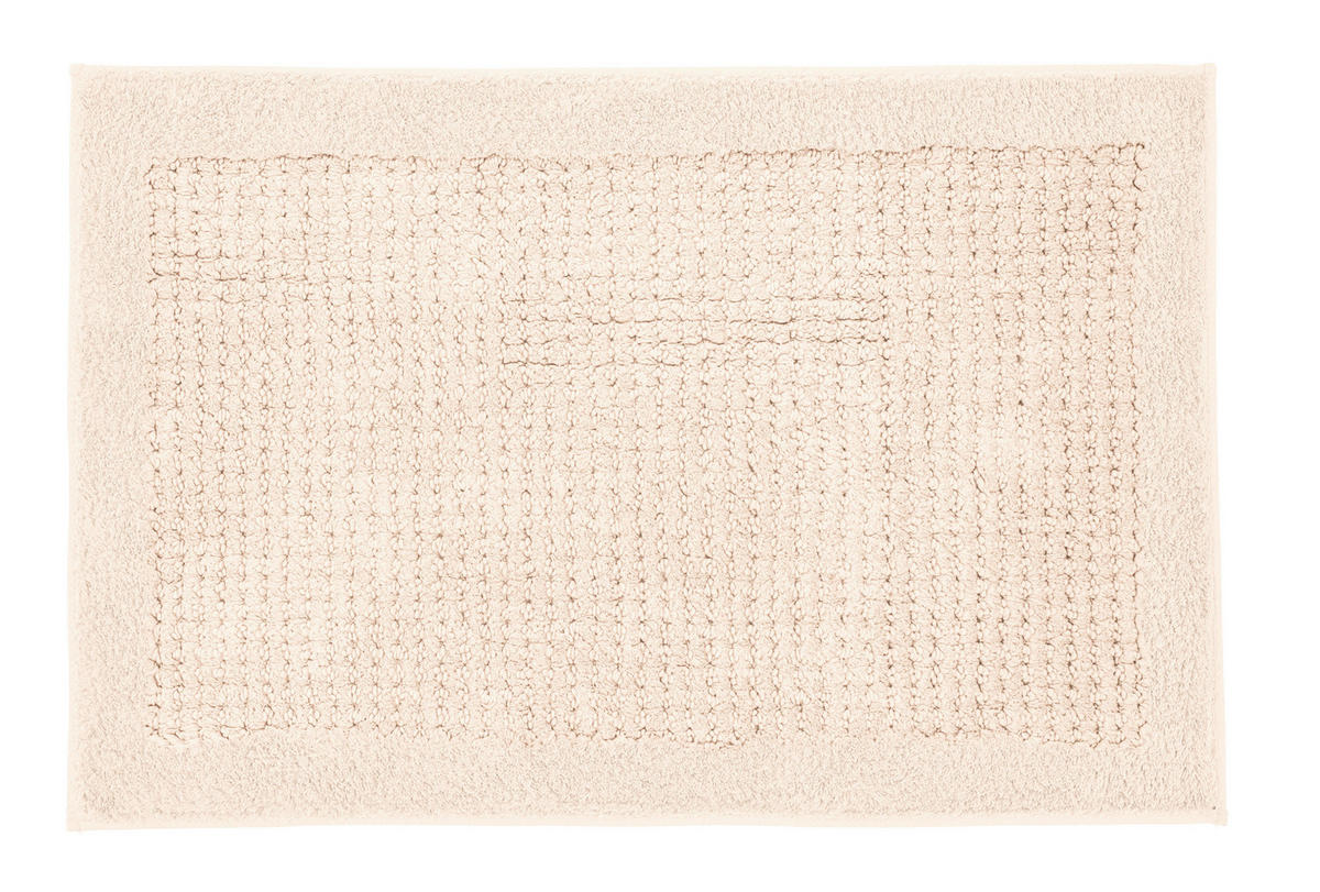 BADTEPPICH Beige 60/90 cm  - Beige, Basics, Kunststoff/Textil (60/90cm) - Kleine Wolke