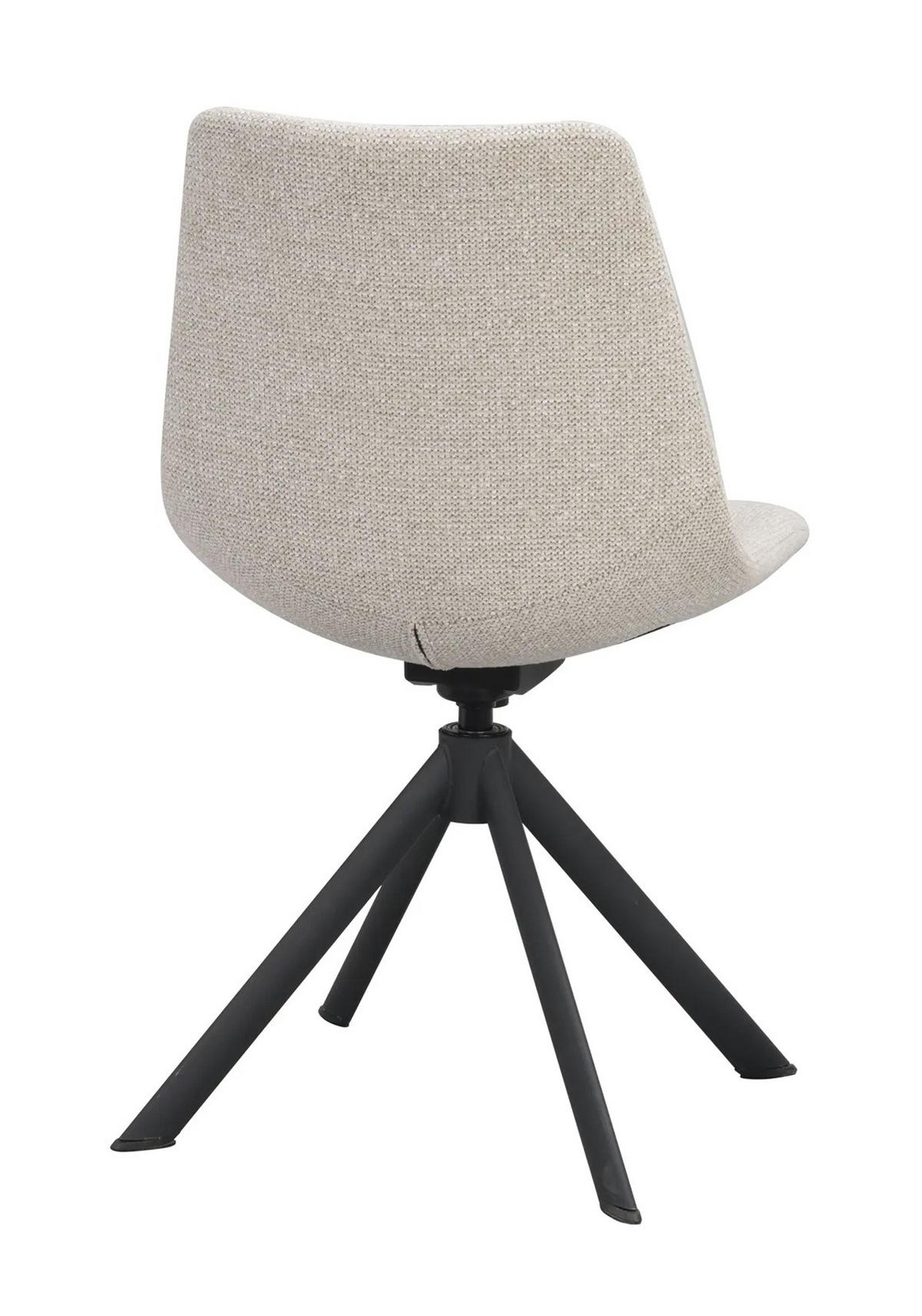 STOL MED ARMSTÖD  vippfunktion, 360° vridbar sits   - beige/svart, Klassisk, metall/textil (46/84/60cm) - Rowico