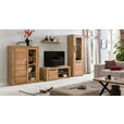 HIGHBOARD  in 108/141/40 cm  - Eichefarben/Schwarz, Natur, Glas/Holz (108/141/40cm) - Carryhome