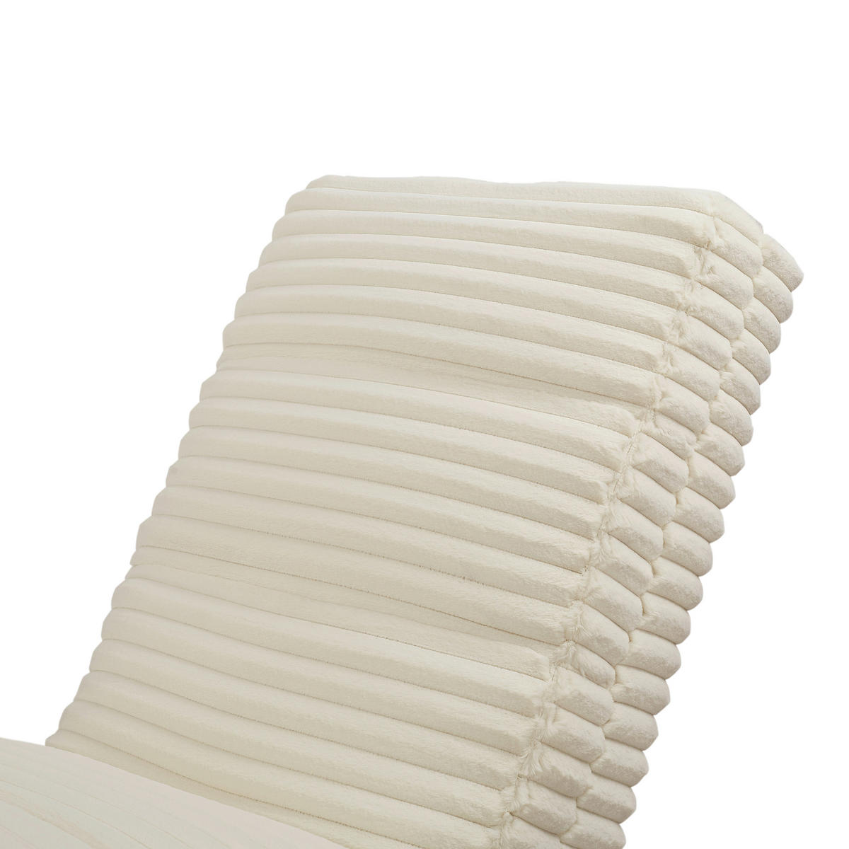 RELAXLIEGE in Cord, Plüsch Beige  - Chromfarben/Beige, MODERN, Textil/Metall (170/82/60cm) - Livetastic