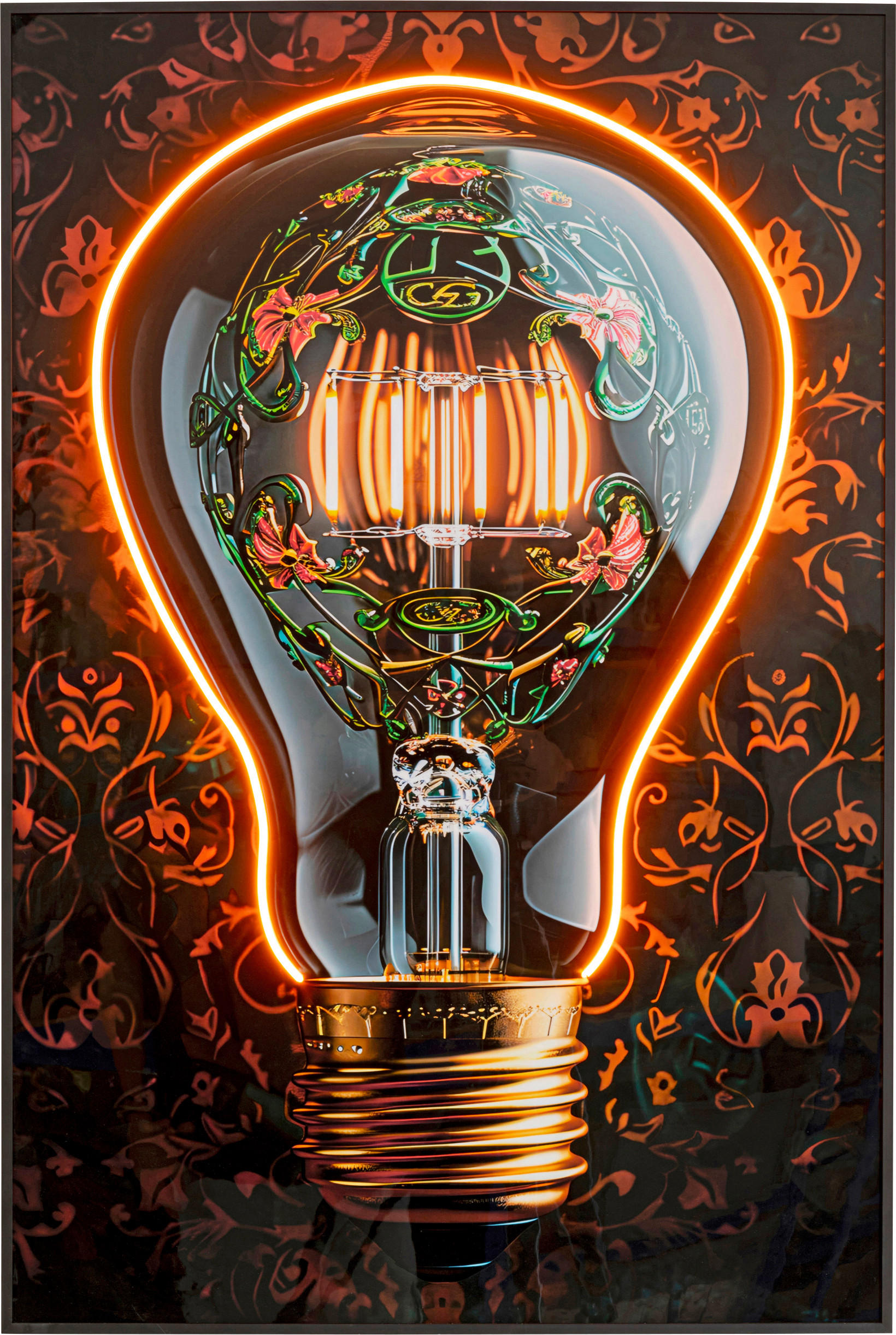 BILD  - Multicolor/Schwarz, Design, Kunststoff (80/120/3,5cm) - Kare-Design