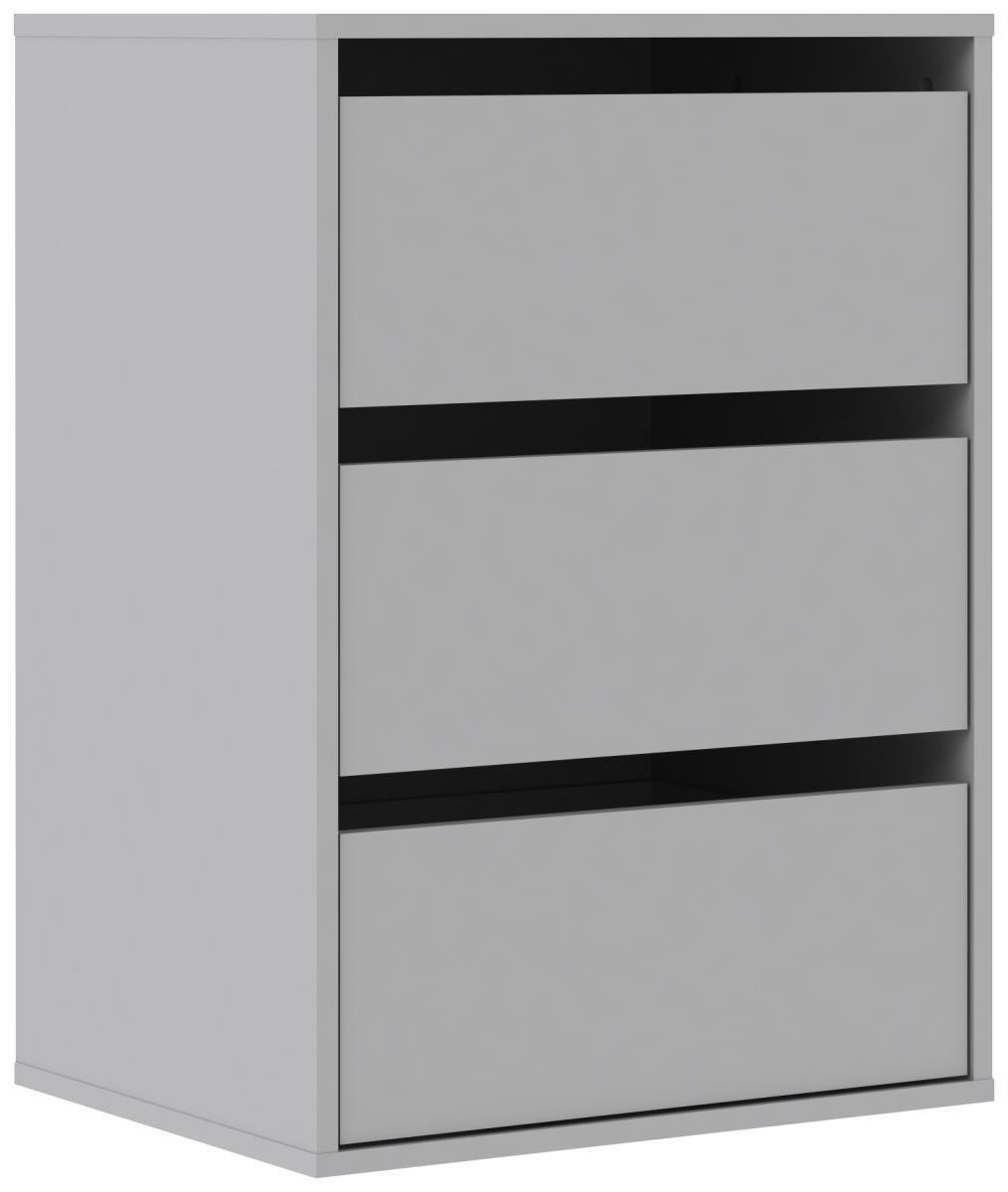 INSERȚIE DE SERTARE in gri  - gri, Design, material pe bază de lemn (51/70,6/39,60cm) - Carryhome