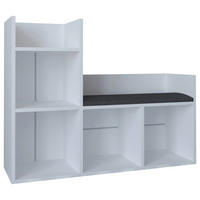 SCHUHBANK 108/88/34 cm  - Weiß, Design, Holzwerkstoff/Kunststoff (108/88/34cm) - MID.YOU