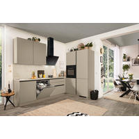 ECKKÜCHE 276/183 cm  in Creme, Grau  - Creme/Grau, Basics, Holzwerkstoff (276/183cm) - Welnova