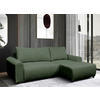 ECKSOFA in Struktur Grün  250/160 cm  - Schwarz/Grün, Design, Kunststoff/Textil (250/160cm) - MID.YOU