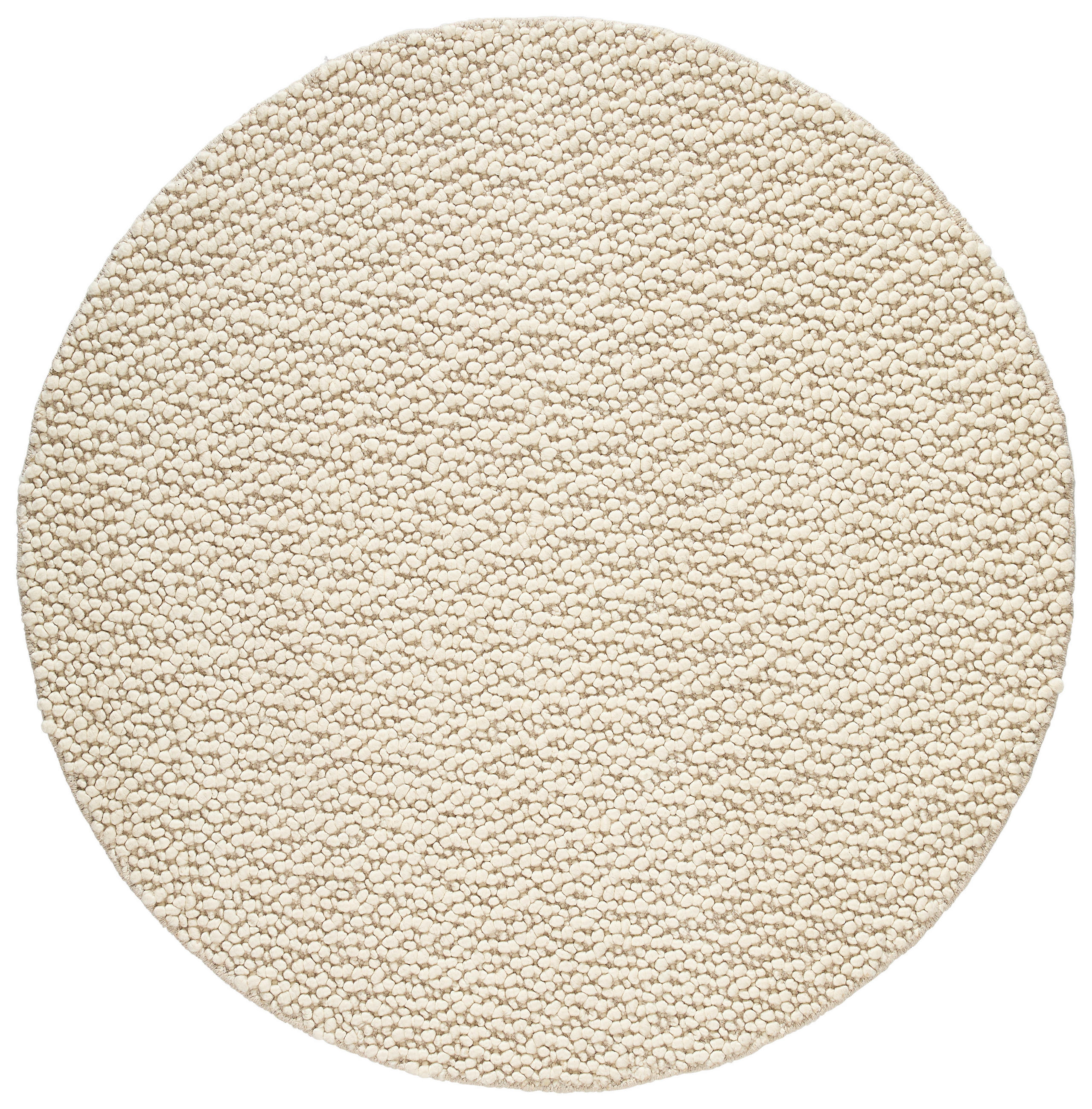 HANDWEBTEPPICH 160 cm Weiß  - Weiß, Natur, Textil (160cm) - Linea Natura
