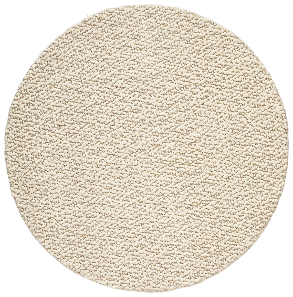 HANDWEBTEPPICH 160 cm Weiß  - Weiß, Natur, Textil (160cm) - Linea Natura