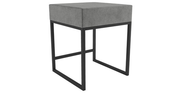 NACHTSCHRANK 45/55/45 cm - Schwarz/Grau, Design, Textil/Metall (45/55/45cm) - Esposa