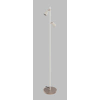 LED ÁLLÓLÁMPA - világosszürke/cappuccino, Basics, műanyag/fém (22/141,5cm)