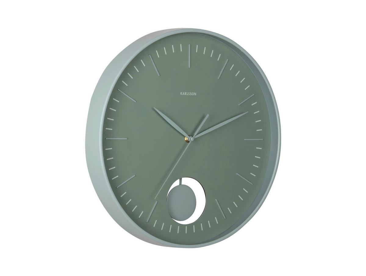 WANDUHR Grato Jadegrün  - Jadegrün, Basics, Kunststoff (41cm) - Karlsson