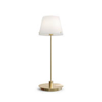TISCHLEUCHTE 14/37 cm   - Messingfarben/Opal, Basics, Glas/Metall (14/37cm) - Belid