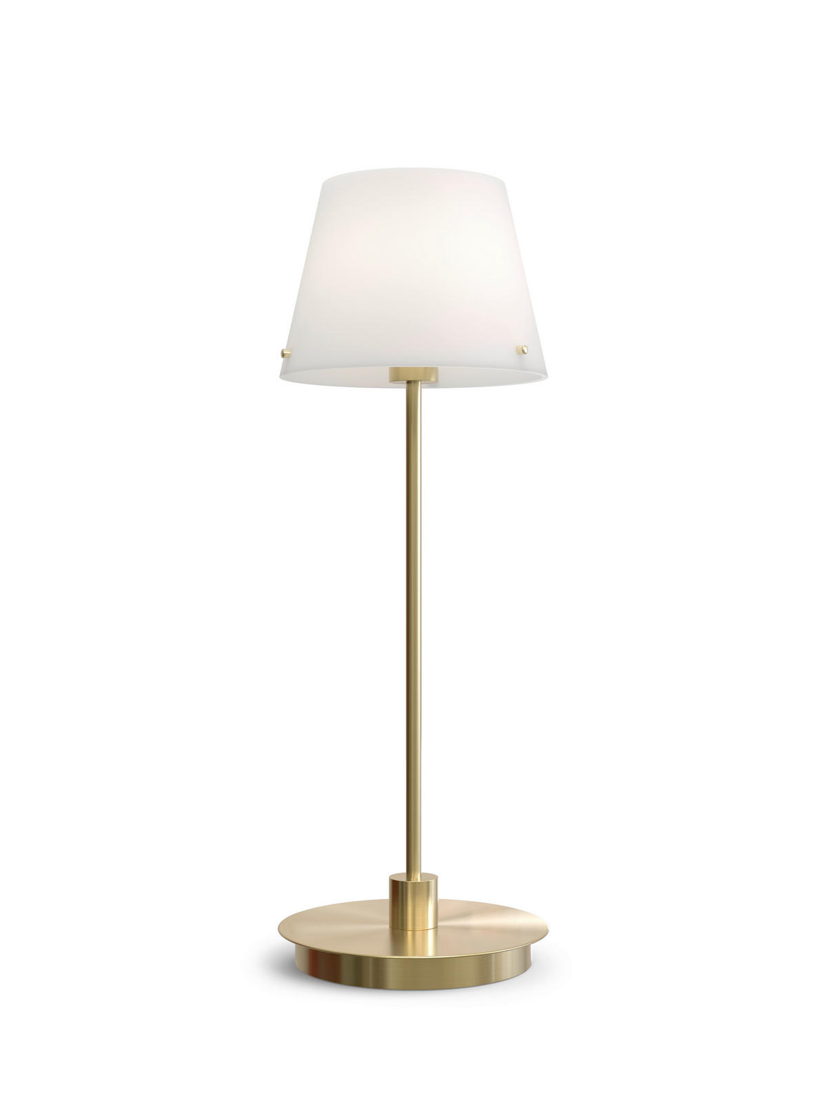 TISCHLEUCHTE 14/37 cm   - Messingfarben/Opal, Basics, Glas/Metall (14/37cm) - Belid