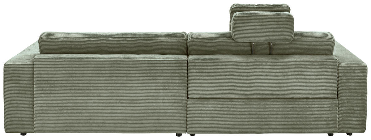 Freisteller von Pure Home Lifestyle ECKSOFA inkl. Relaxfunktion Grün Cord.