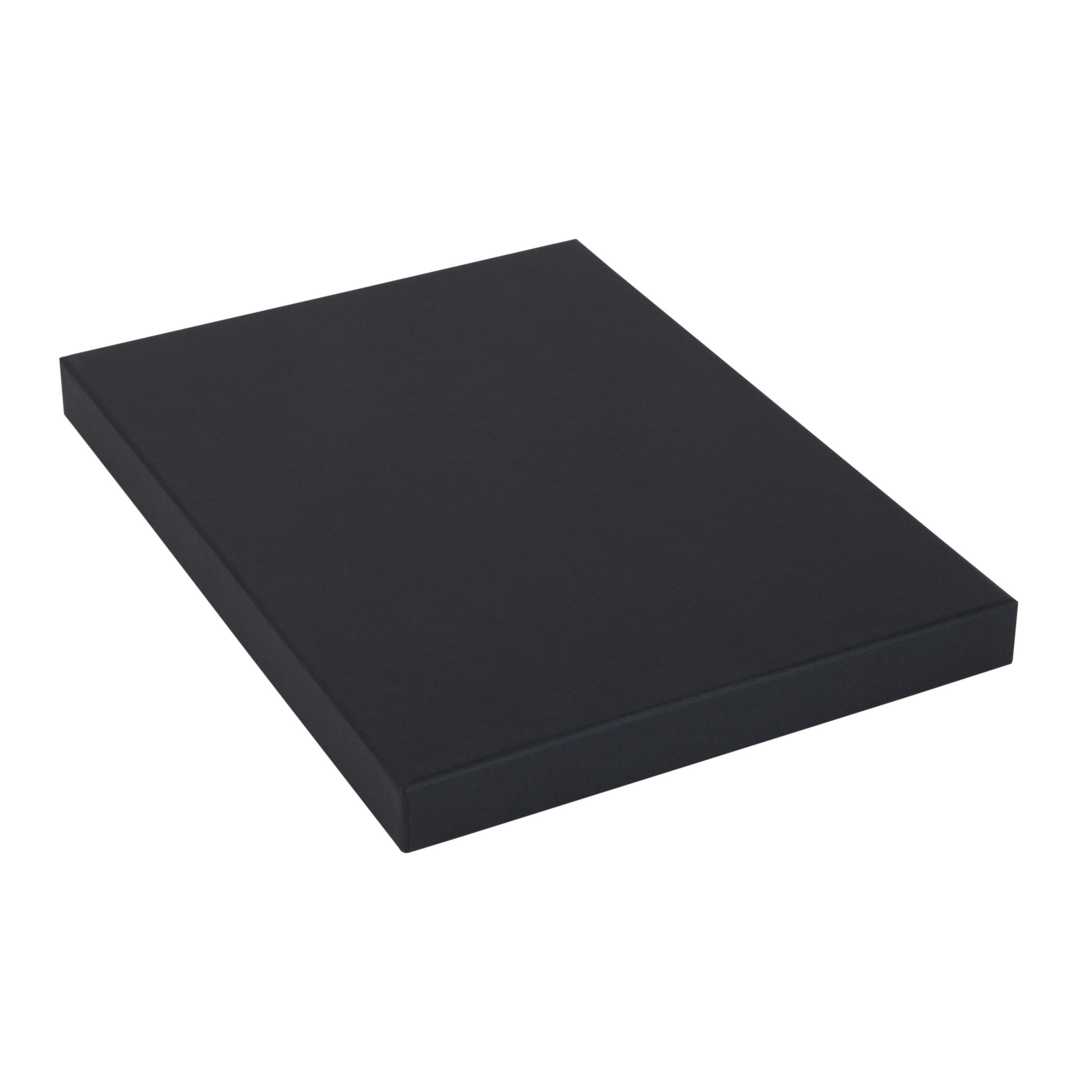 AUFBEWAHRUNGSBOX - Dunkelgrau/Grau, Basics, Karton/Papier (28.6/16.2/39.2cm)