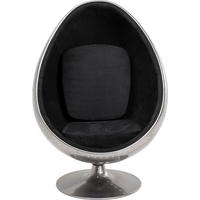 DESIGNSESSEL in Samt Anthrazit, Silberfarben  - Anthrazit/Silberfarben, Design, Kunststoff/Textil (96/105/75cm) - Kare-Design