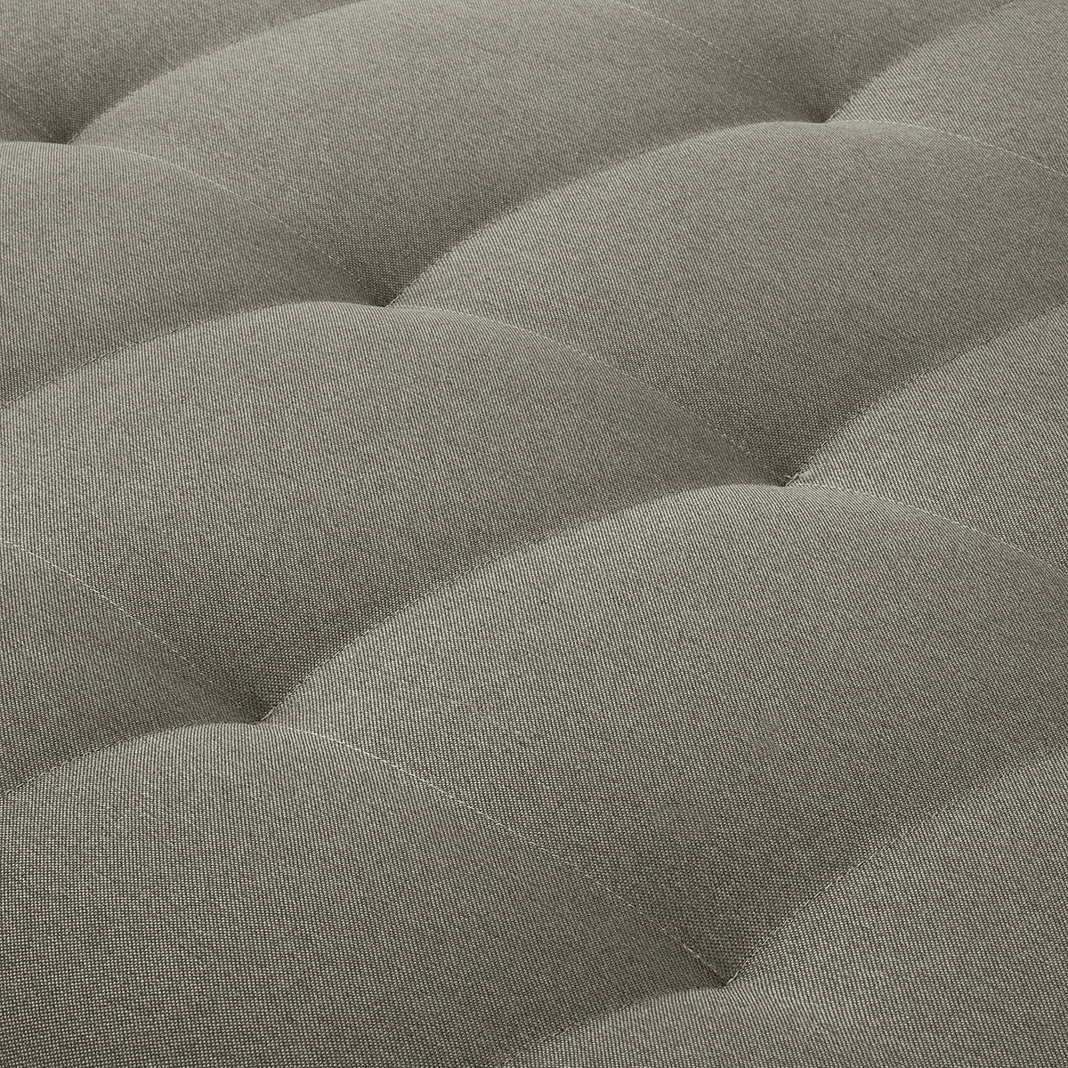 ECKSOFA Naomi Taupe Mikrofaser Rückenkissen  - Taupe/Schwarz, Design, Kunststoff/Textil (284/243cm) - P & B