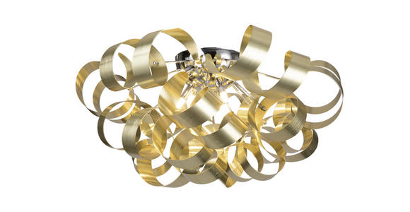 DECKENLEUCHTE 3 W 70/40 cm - Chromfarben/Goldfarben, Design, Metall (70/40cm) - Ambiente