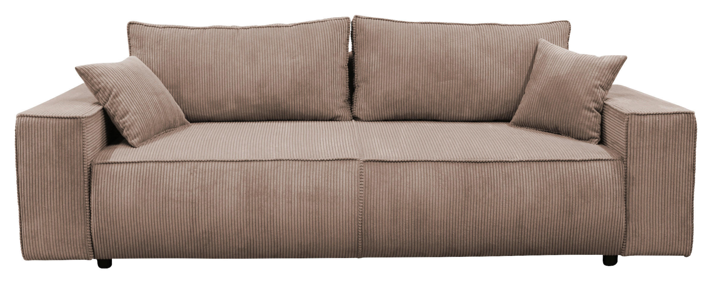 Thumbnail - Mid.you Schlafsofa Loft, Rosa, Textil, 2-Sitzer, Füllung: Schaumstoff, 255x90x97 cm, Liegefunktion, Wohnzimmer, Sofas & ...