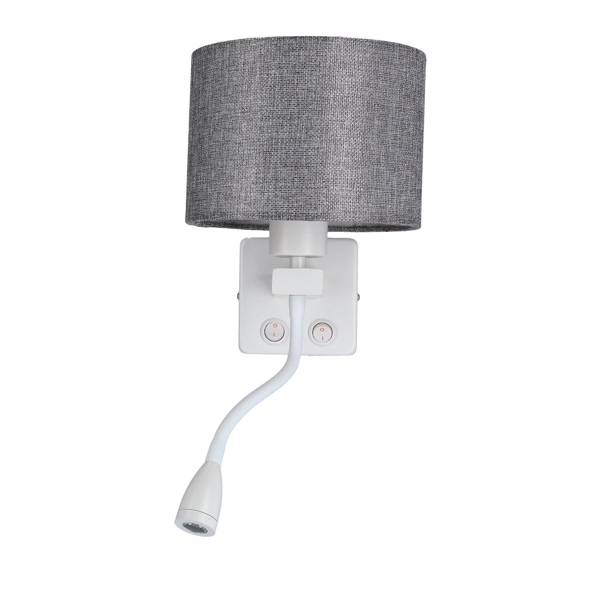 VÄGGLAMPA 22/18/44 cm   - vit, Natur, metall (22/18/44cm)