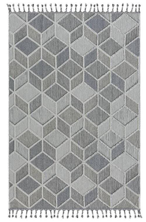 WEBTEPPICH 133/190 cm Blau, Grau  - Blau/Grau, Design, Textil (133/190cm) - Novel