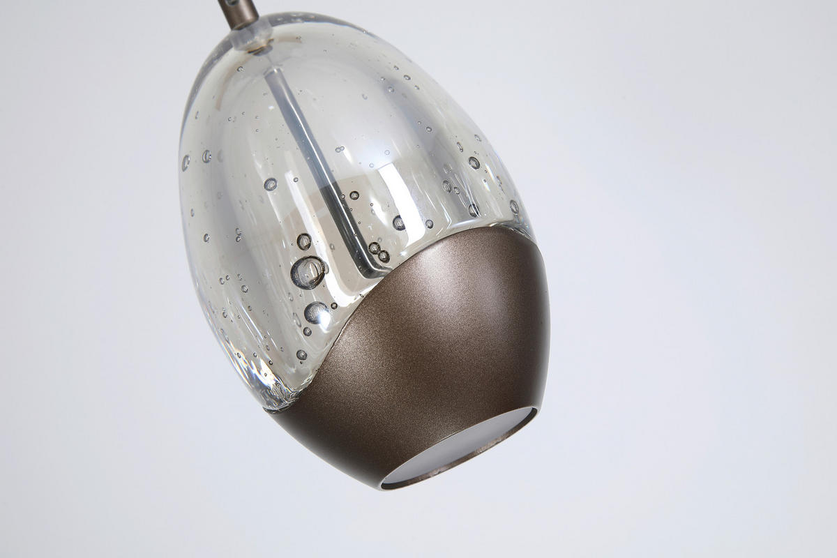 LED-HÄNGELEUCHTE 70/9/150 cm  - Champagner/Transparent, Trend, Glas/Metall (70/9/150cm)