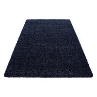 HOCHFLORTEPPICH 100/200 cm Life 1500 Dunkelblau  - Dunkelblau, KONVENTIONELL, Textil (100/200cm) - Novel