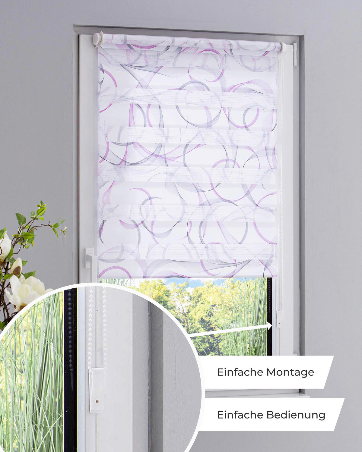 DOPPELROLLO  blickdicht  60/150 cm    - Weiß, Basics, Textil (60/150cm) - Schwöller