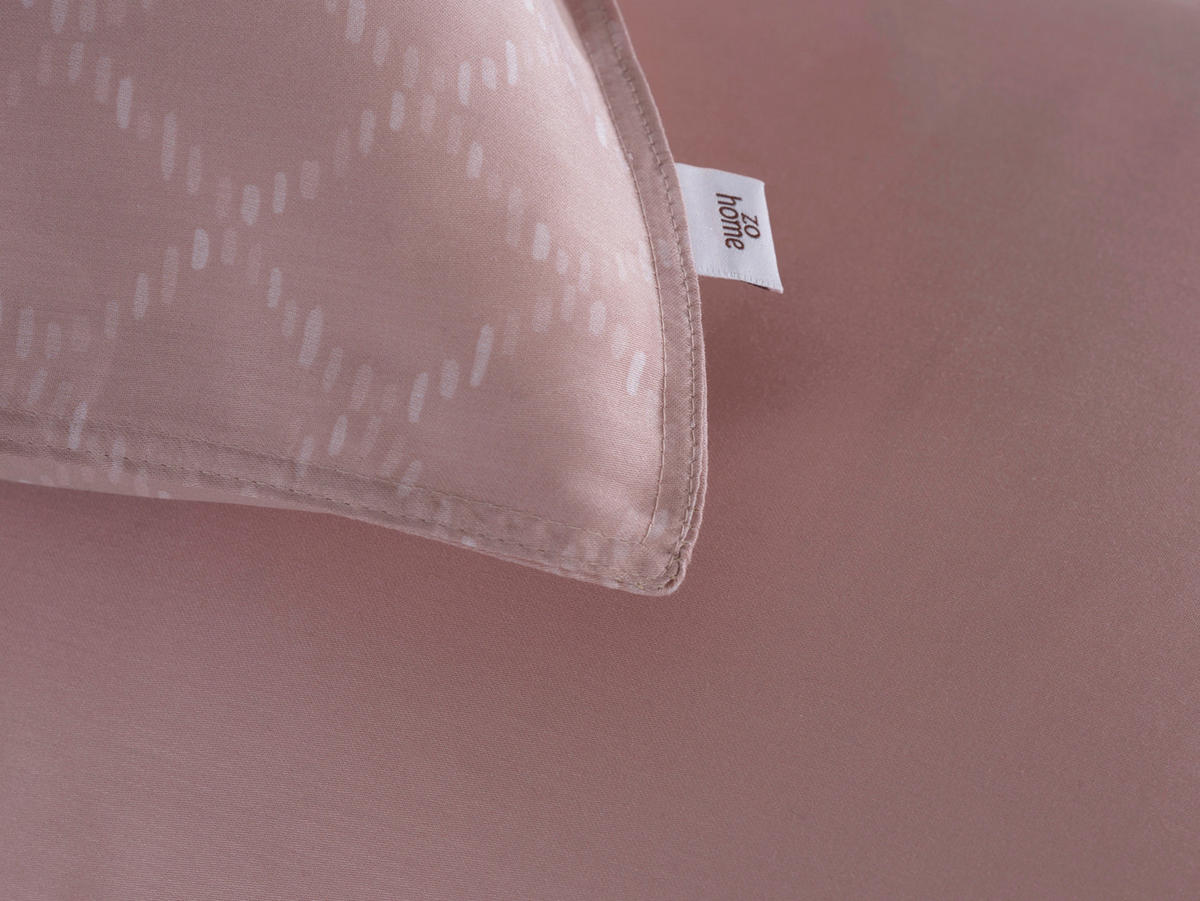 BETTWÄSCHE Linea-di-Satinado Makosatin 155/220 cm  - Rosa, Basics, Textil (155/220cm)