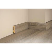 SOCKELLEISTE, Eiche Victoria Eichefarben  - Eichefarben, Basics, Holz (220cm) - Tilo
