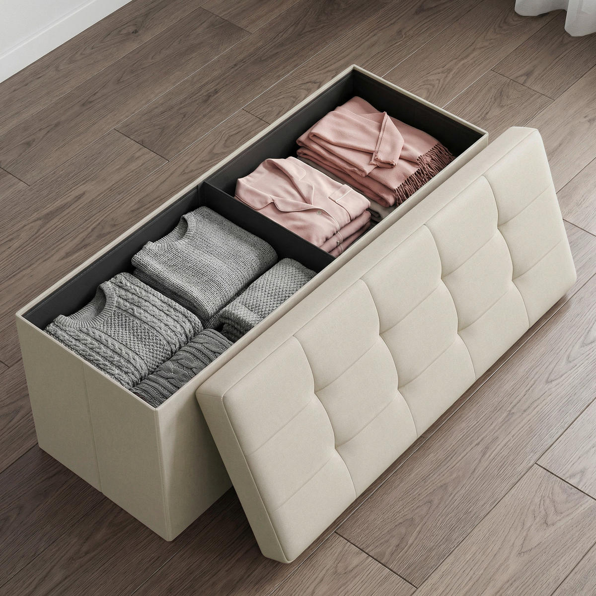 SITZBOX  - Creme, Trend, Textil (110/38/38cm) - Boxxx