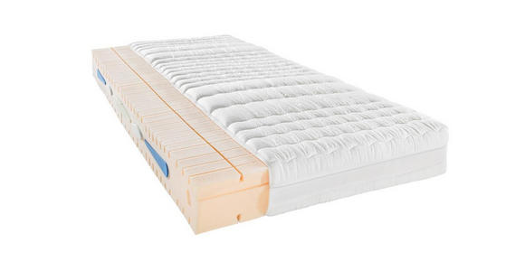 KALTSCHAUMMATRATZE 90/200 cm Höhe ca. 18 cm  - Weiß, Basics, Textil (90/200cm) - Novel