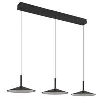 LED-HÄNGELEUCHTE LAMPONE 95/25/180 cm   - Schwarz/Weiß, Design, Kunststoff/Metall (95/25/180cm) - Globo