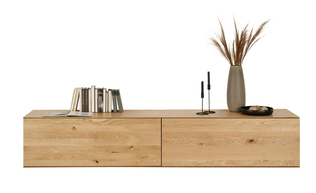 NÍZKA KOMODA, dub, farba duba, 242/44/50 cm - čierna/farba duba, Design, drevo/kompozitné drevo (242/44/50cm) - Dieter Knoll