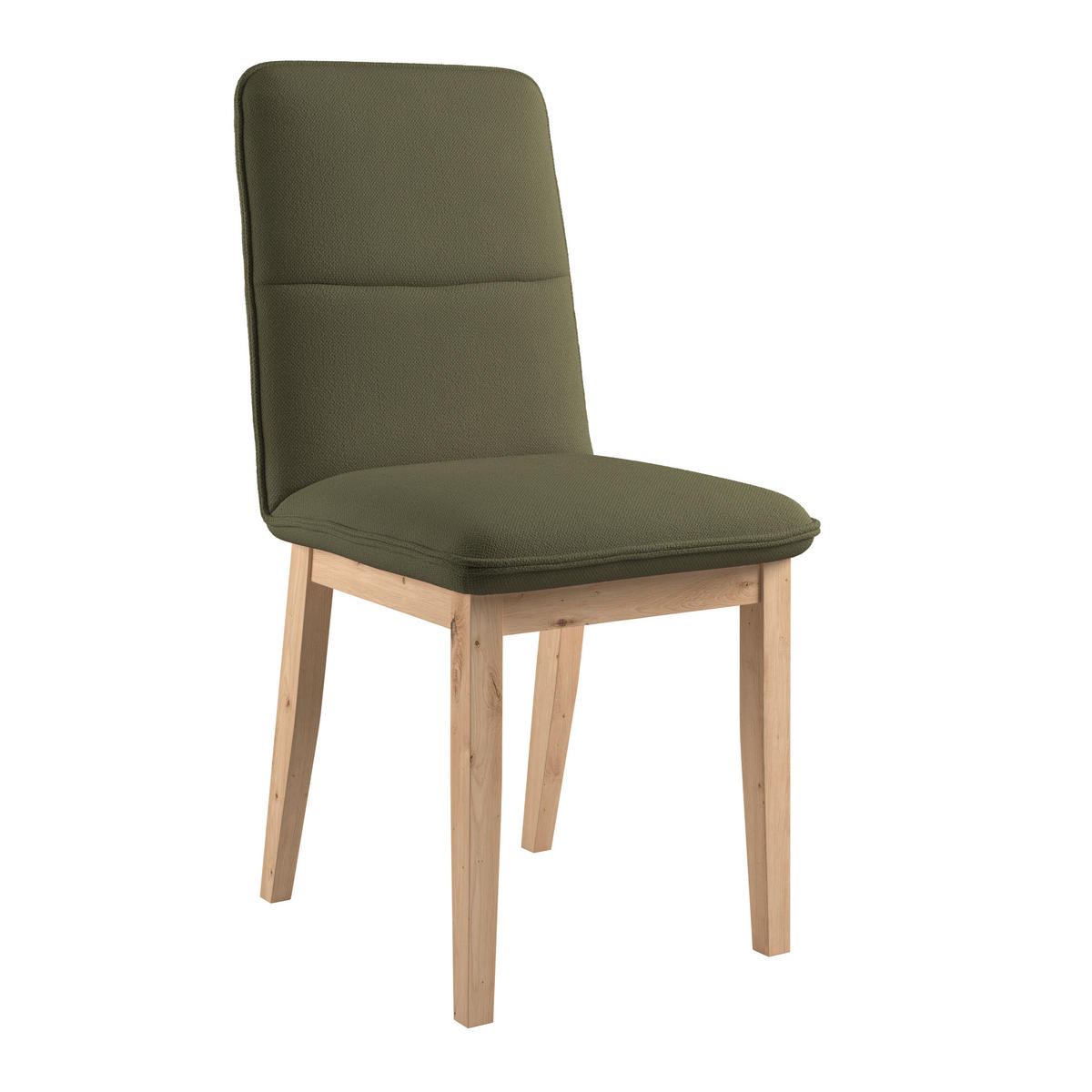 STUHL   Webstoff  Grün  - Eichefarben/Grün, KONVENTIONELL, Holz/Textil (47/91/44cm) - P & B