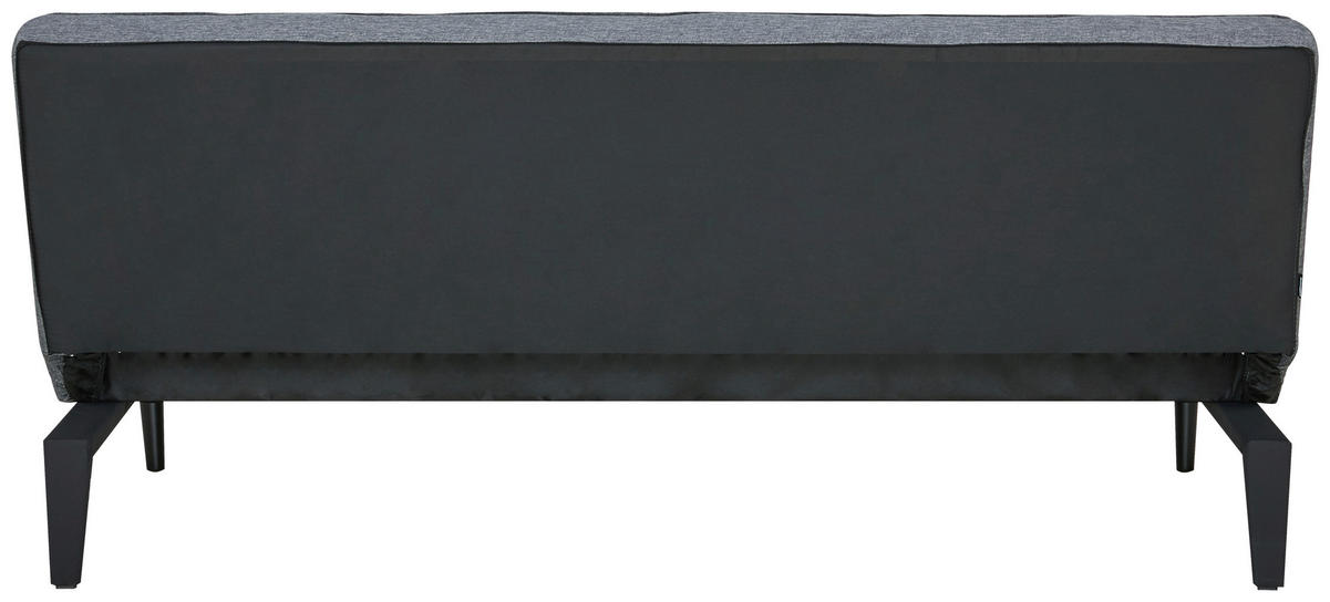 CANAPEA EXTENSIBILĂ textil gri închis  - gri închis/negru, Design, textil (180/77/93cm) - Carryhome