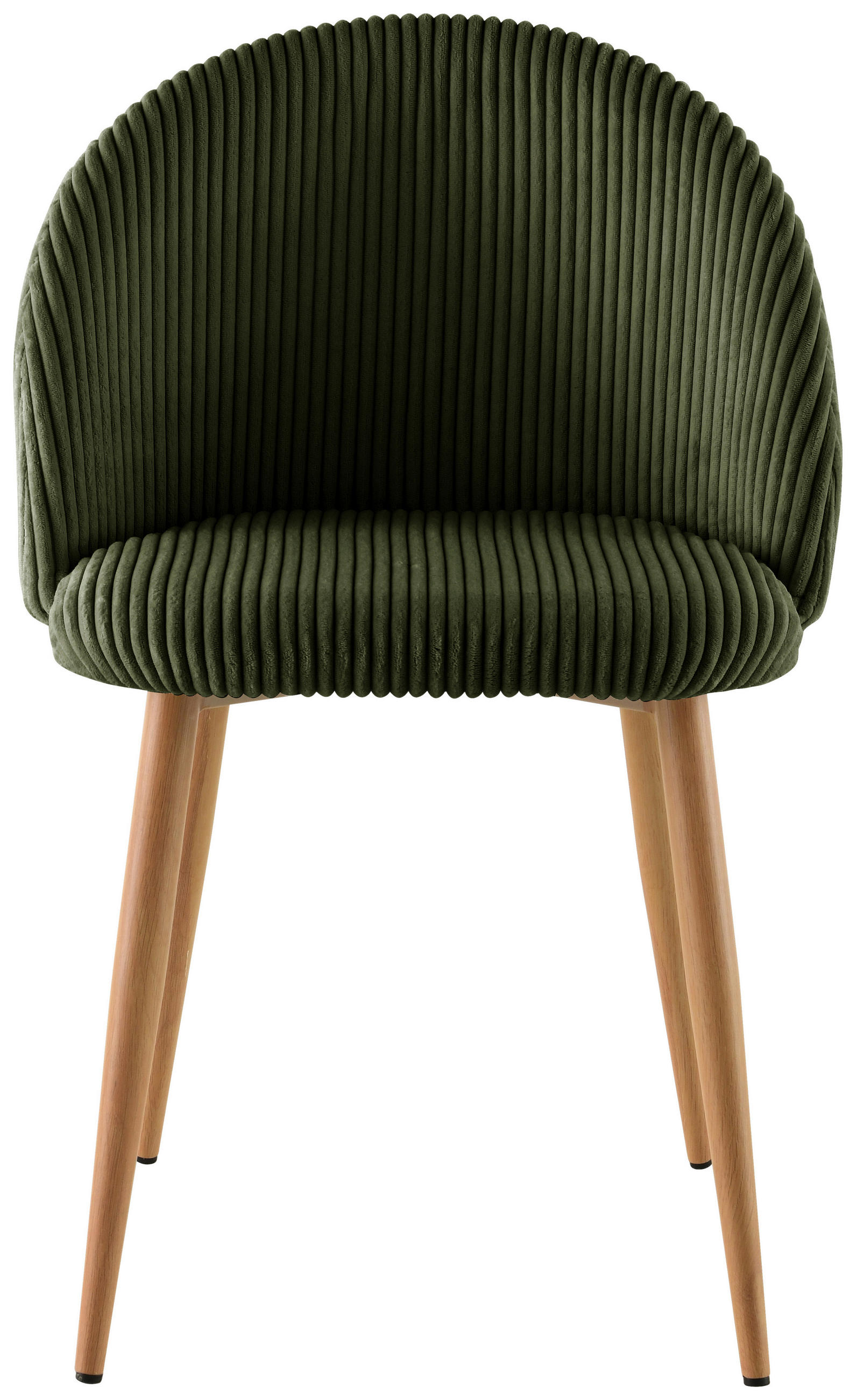 STUHL Cord Grün Pappel Sperrholz  - Eichefarben/Grün, LIFESTYLE, Holz/Textil (51/78/52cm) - Livetastic