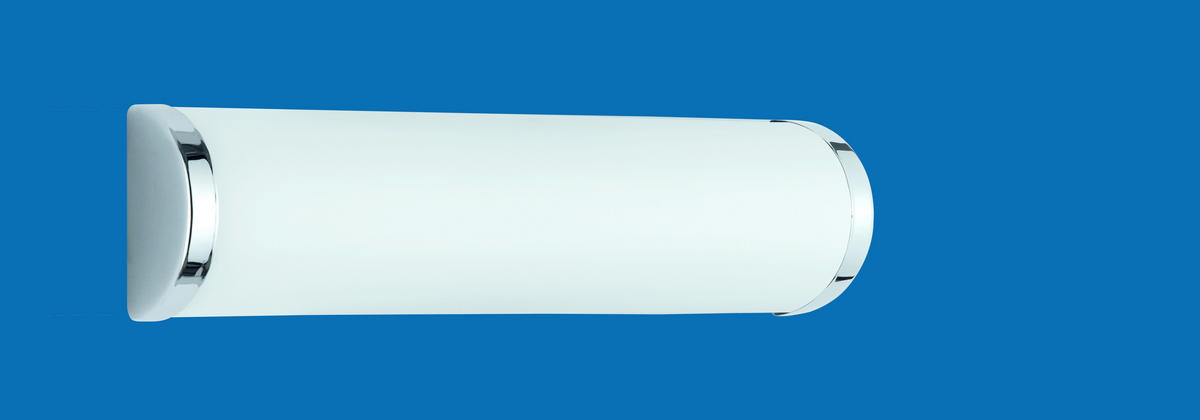 SPIEGELLEUCHTE 30,5/8,3/6,3 cm   - Chromfarben/Opal, Design, Glas/Metall (30,5/8,3/6,3cm) - Trio Leuchten