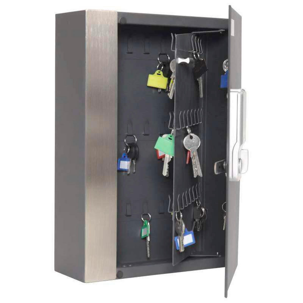 SCHLÜSSELKASTEN - Anthrazit, KONVENTIONELL, Metall (26.5/38.5/9.5cm) - ROTTNER