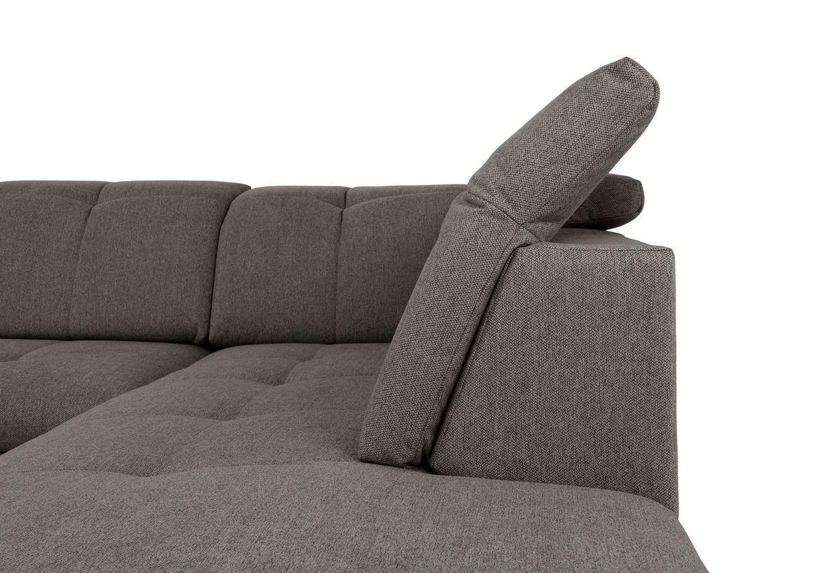 WOHNLANDSCHAFT Grau  - Grau, Design, Textil/Metall (173/328/215cm) - MID.YOU
